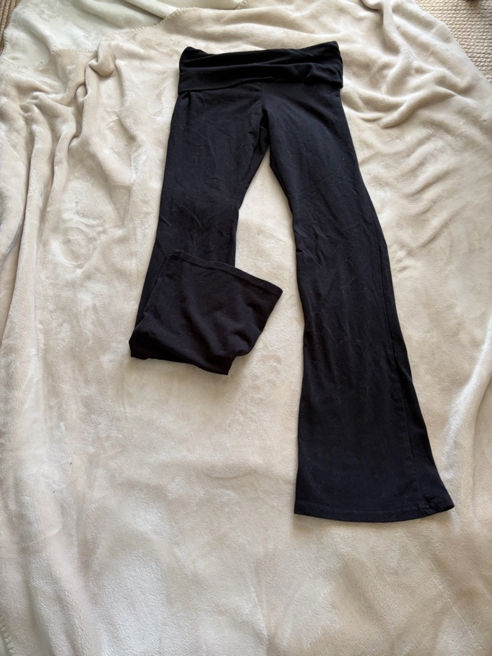 Black Foldover leggings
